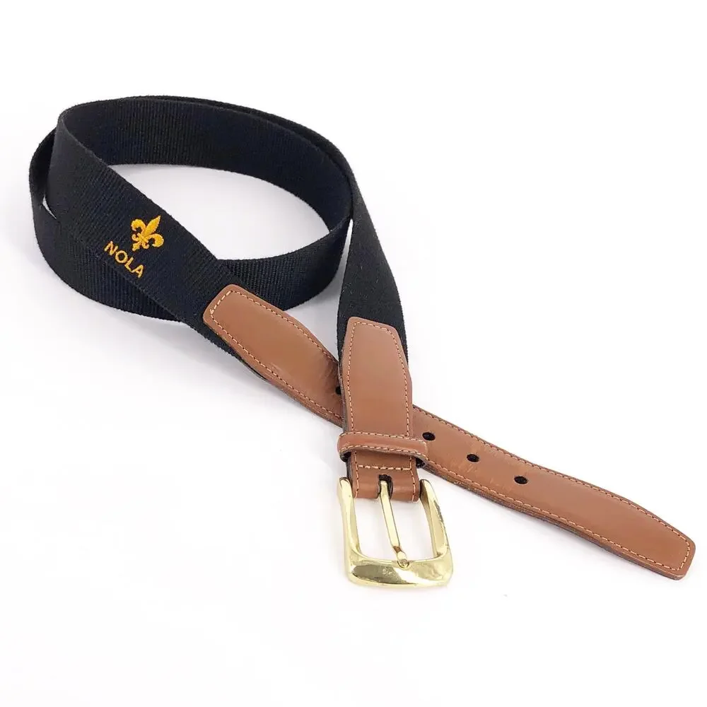 Torino NOLA New Orleans Saints canvas belt